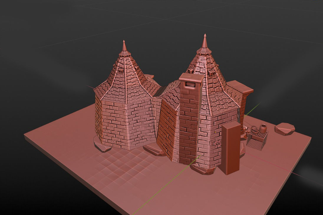 RUBEUS HAGRID HUT 3D print model_6