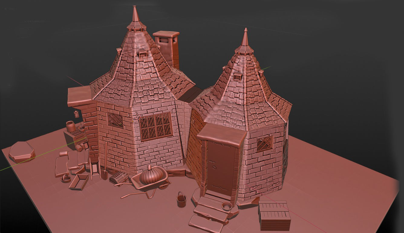 RUBEUS HAGRID HUT 3D print model_5