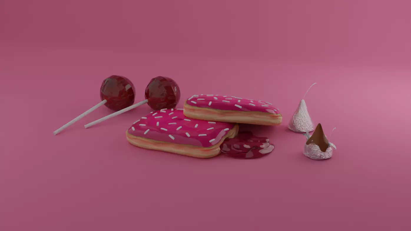 Valentines Candy Free 3D model