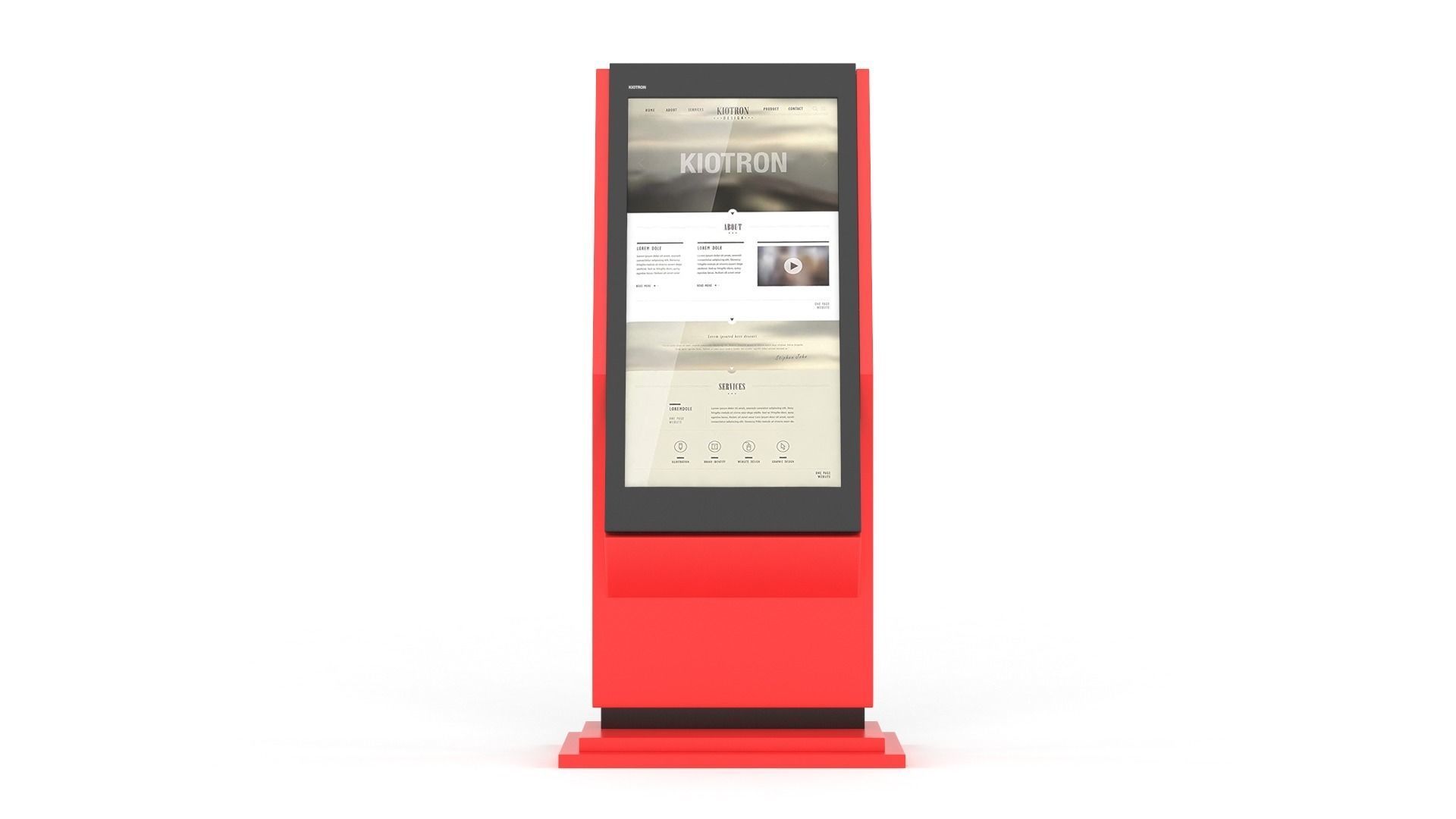 Information Kiosk 3D model_1