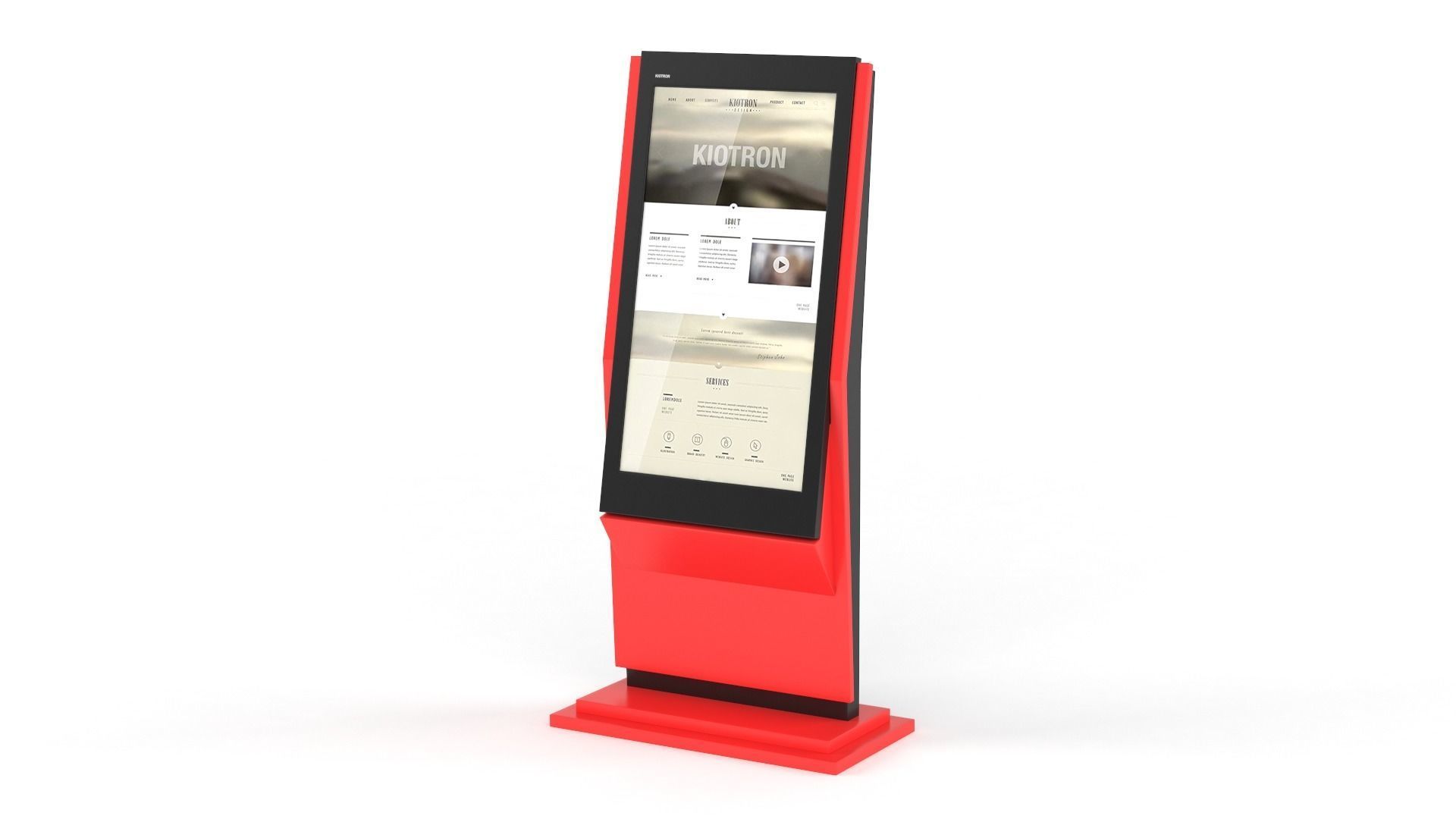 Information Kiosk 3D model_2