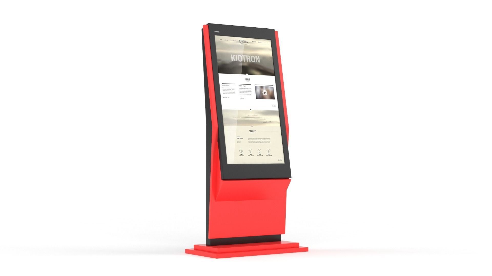 Information Kiosk 3D model_5