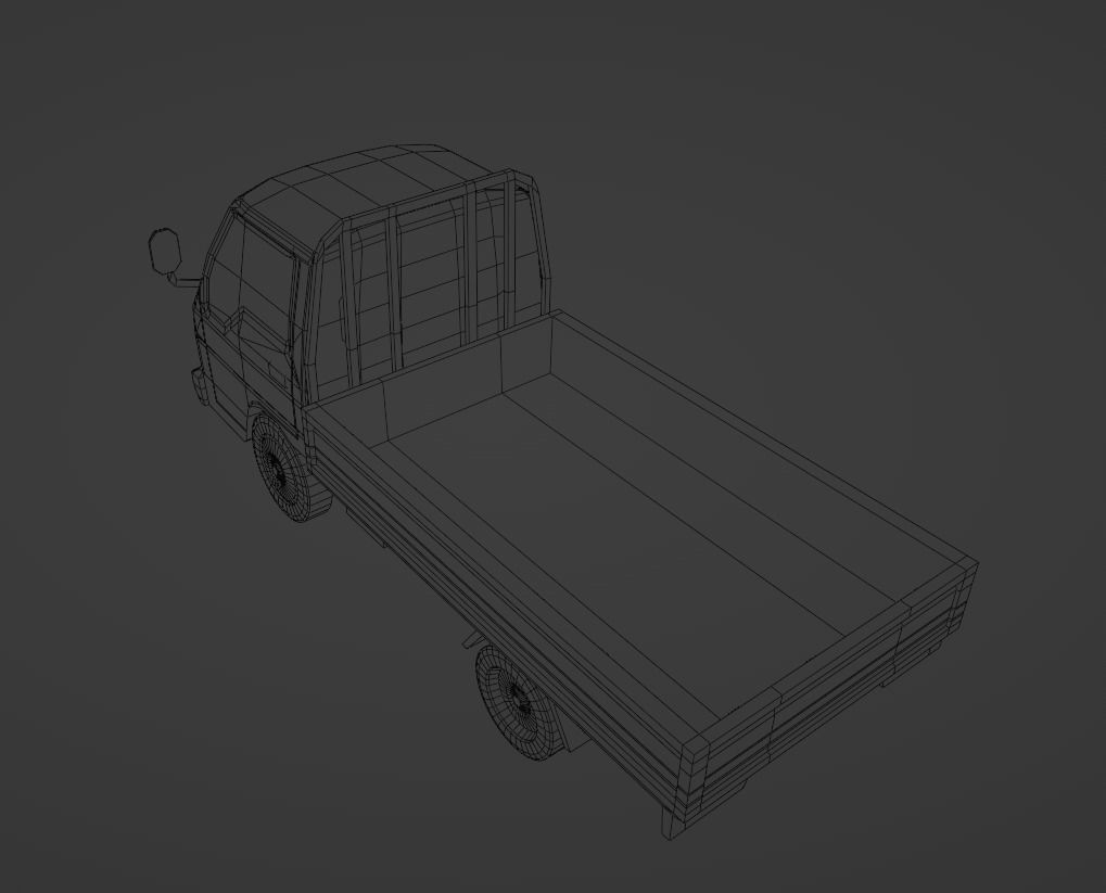 Kia Frontier 2000 Low-poly 3D model_6
