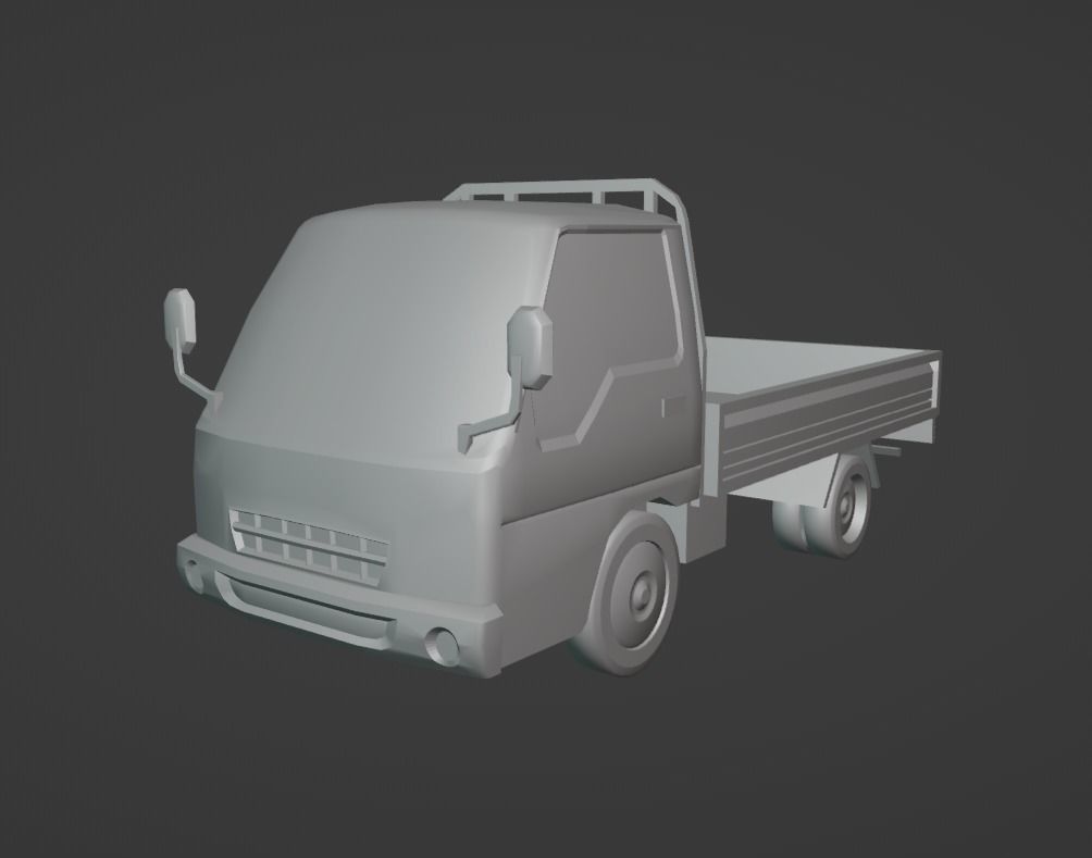 Kia Frontier 2000 Low-poly 3D model_9