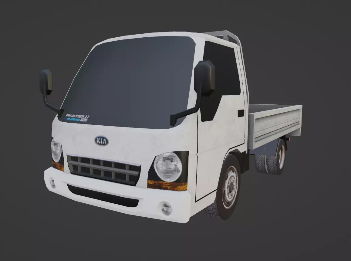 Kia Frontier 2000 Low-poly 3D model_0