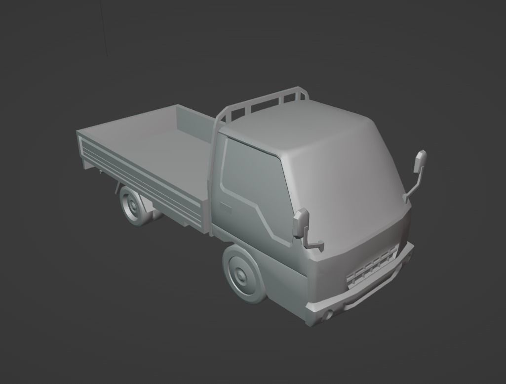 Kia Frontier 2000 Low-poly 3D model_10