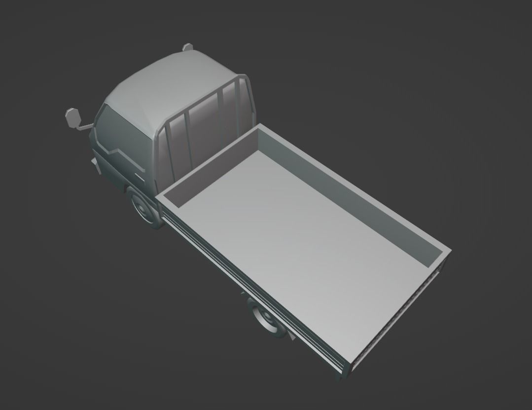 Kia Frontier 2000 Low-poly 3D model_7