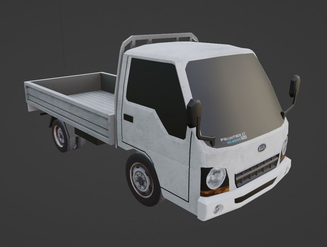 Kia Frontier 2000 Low-poly 3D model_3
