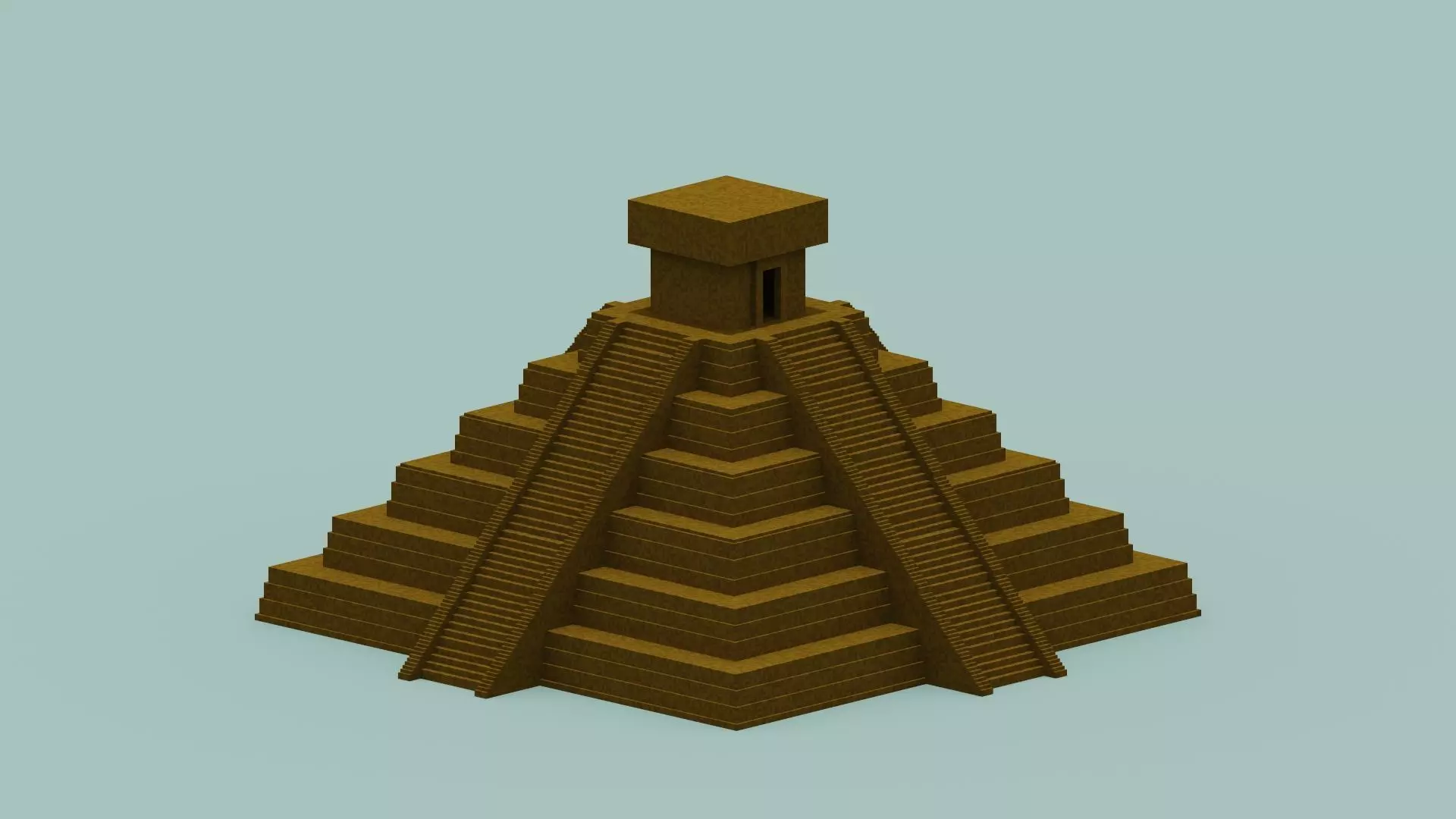 Voxel Maya Pyramid 3D model