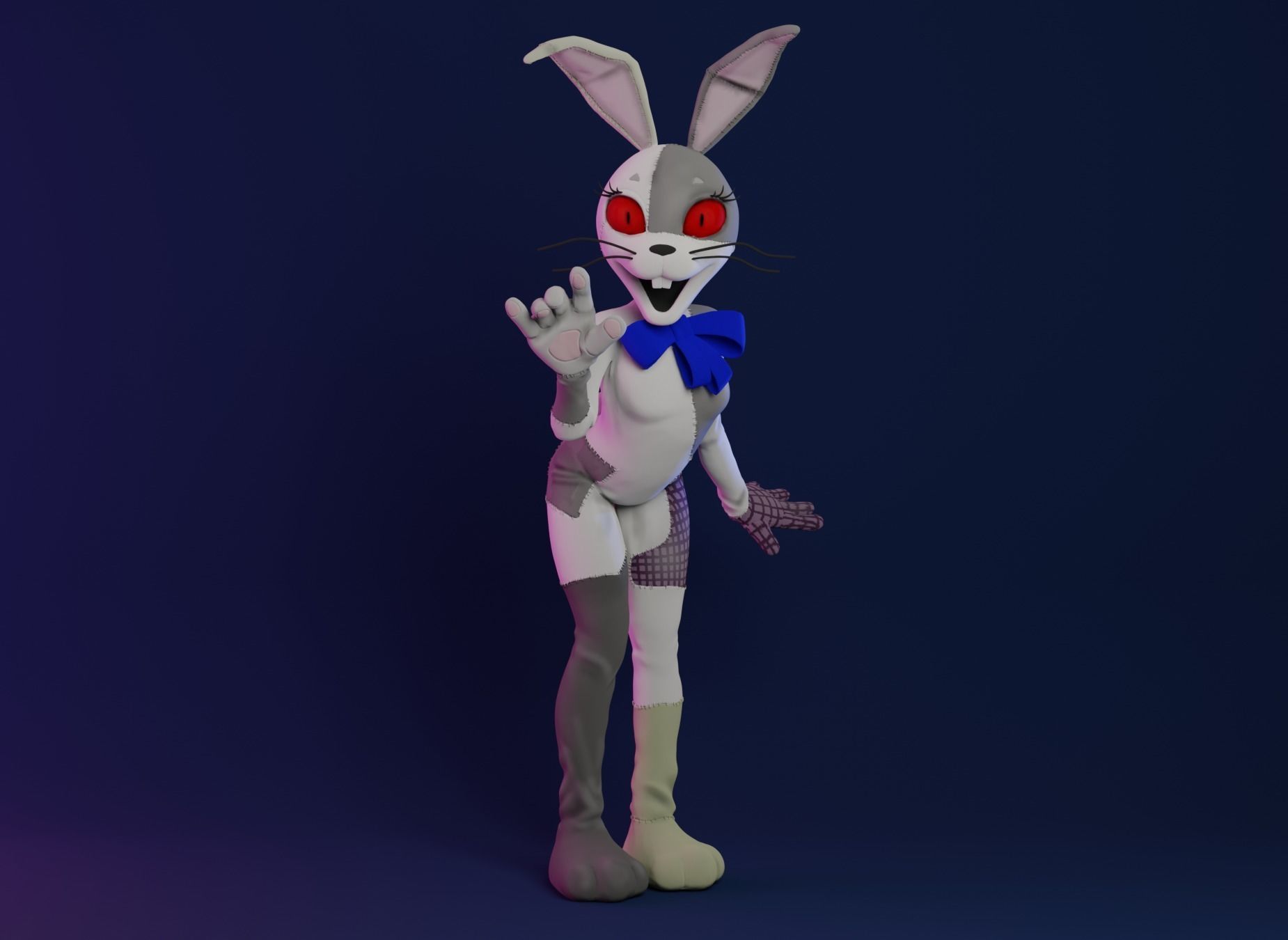 Vanny FNAF Security Breach 3D print 3D print model_3