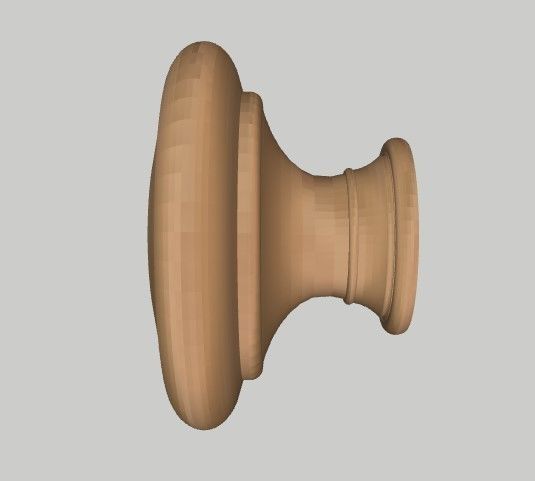 Dresser wooden box 3D model_8