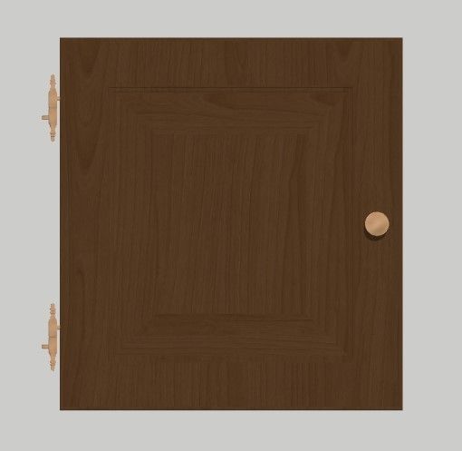Dresser wooden box 3D model_9