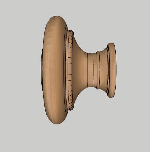 Dresser wooden box 3D model_7