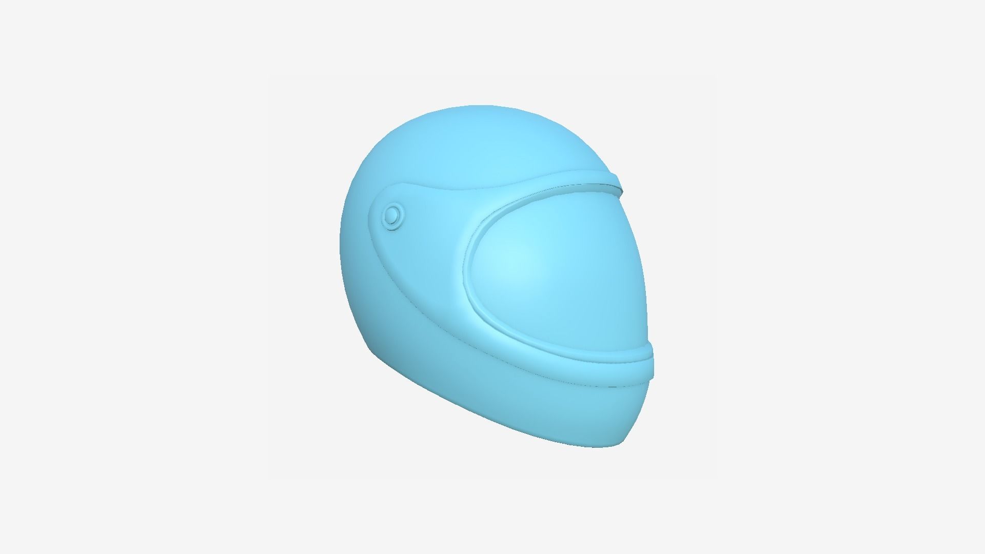 Cartoon Helmet Kart A03 Yellow - Character Design Low-poly 3D model_7