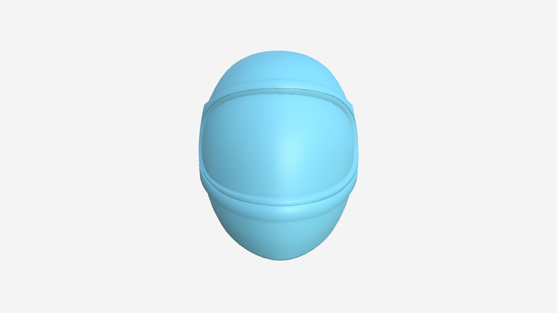 Cartoon Helmet Kart A04 Green - Character Design Low-poly 3D model_8