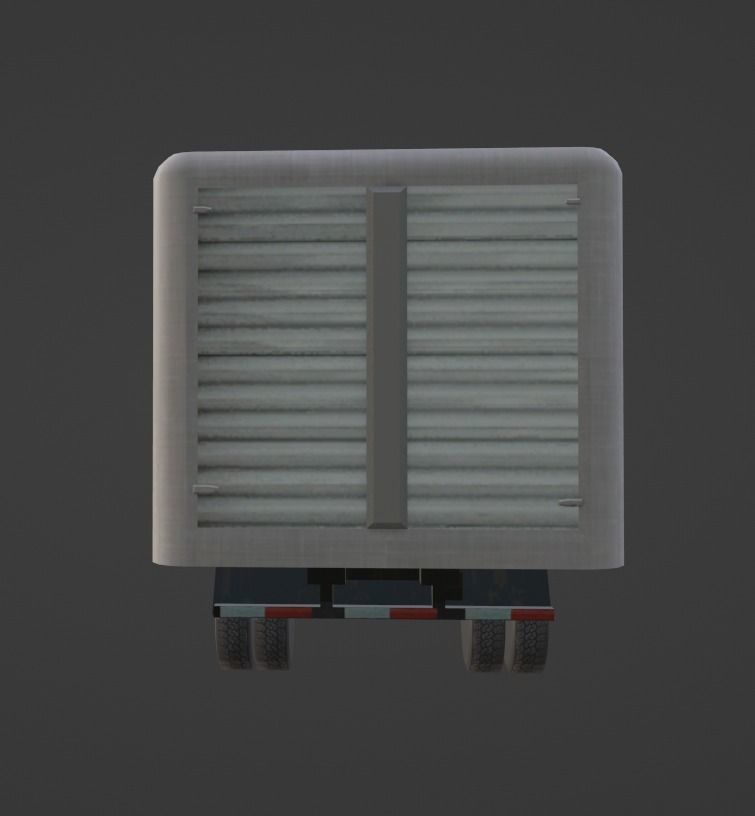 Kia Frontier 2000 Box Low-poly 3D model_8