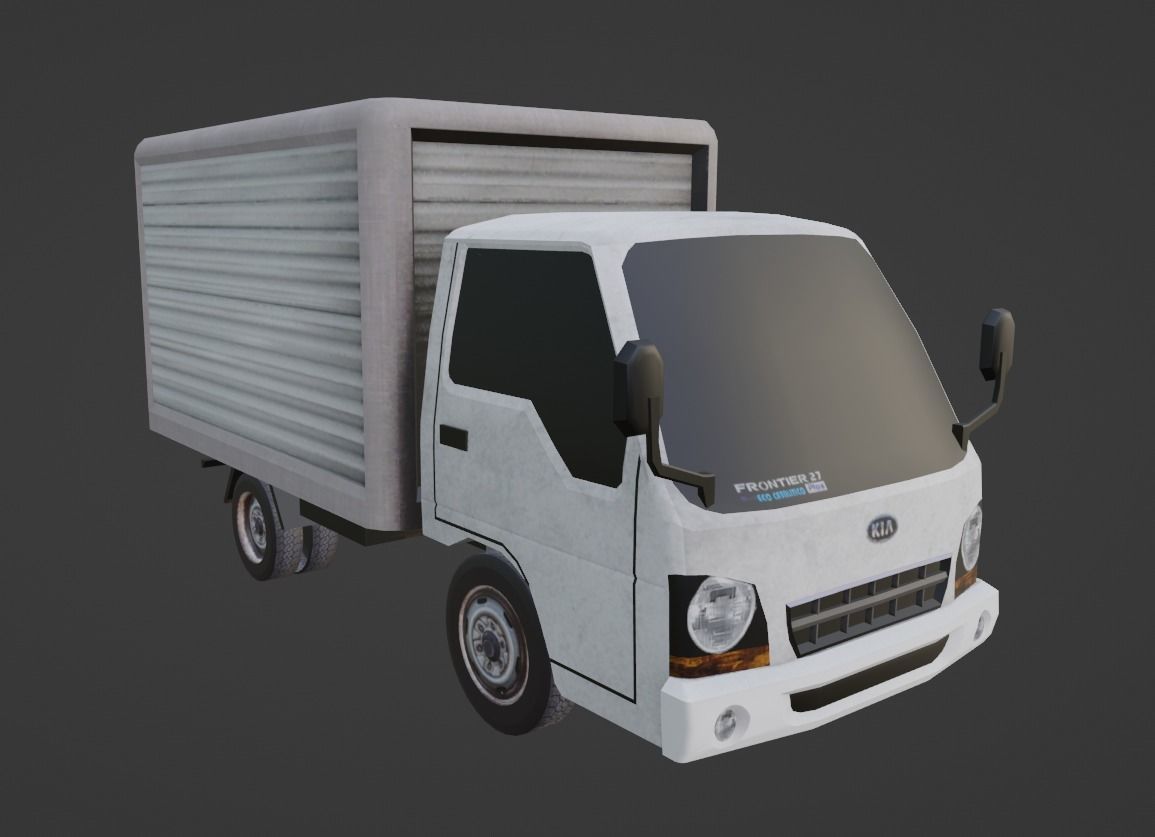 Kia Frontier 2000 Box Low-poly 3D model_6