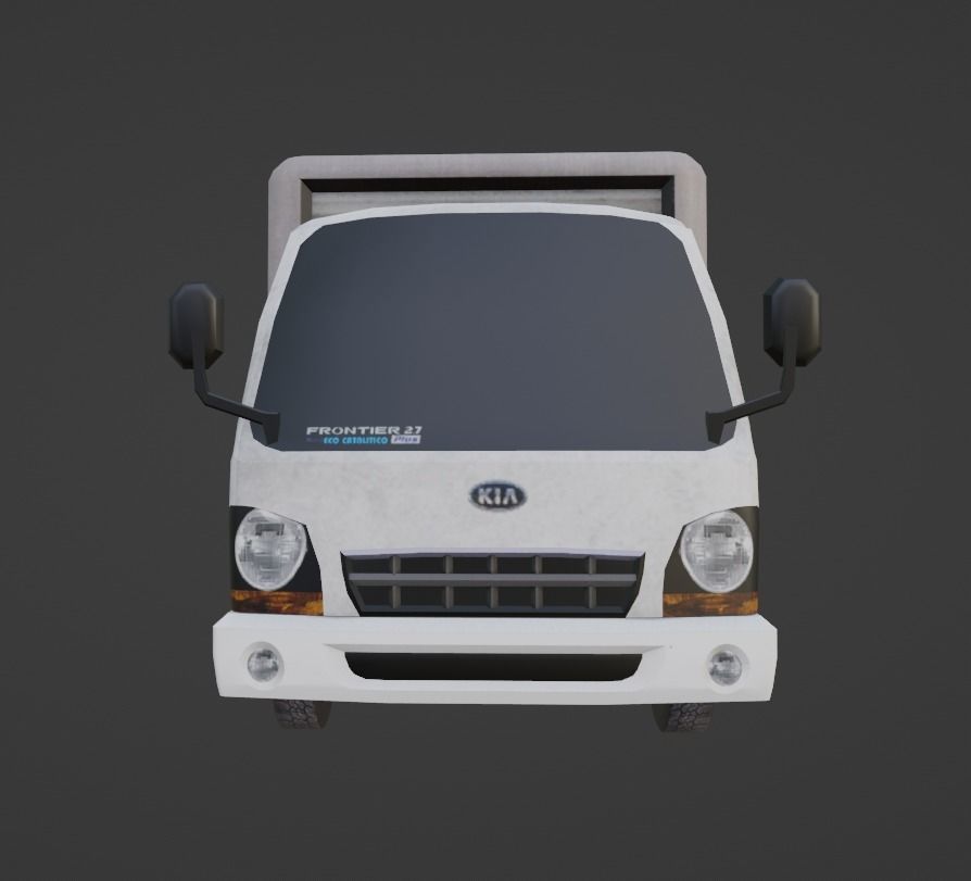Kia Frontier 2000 Box Low-poly 3D model_9