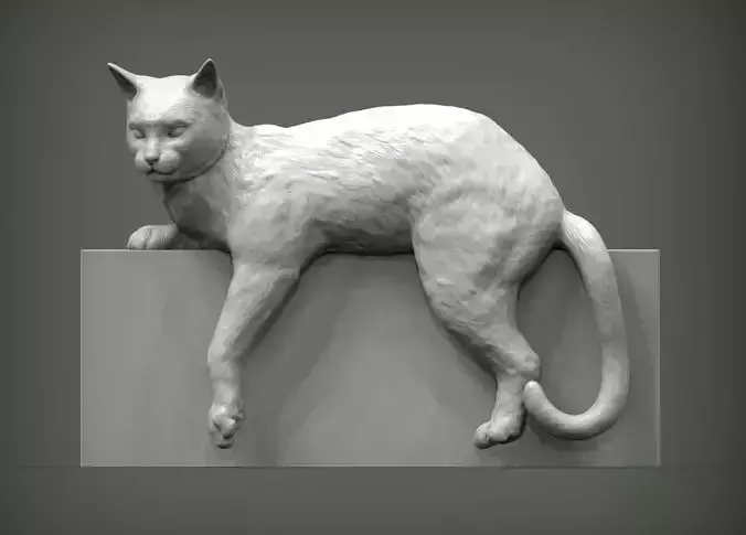Cat for 3d printing 3D print model