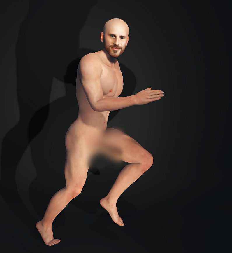 Johnny sins Male Character 3D Model Full Rigged Low-poly 3D model_3