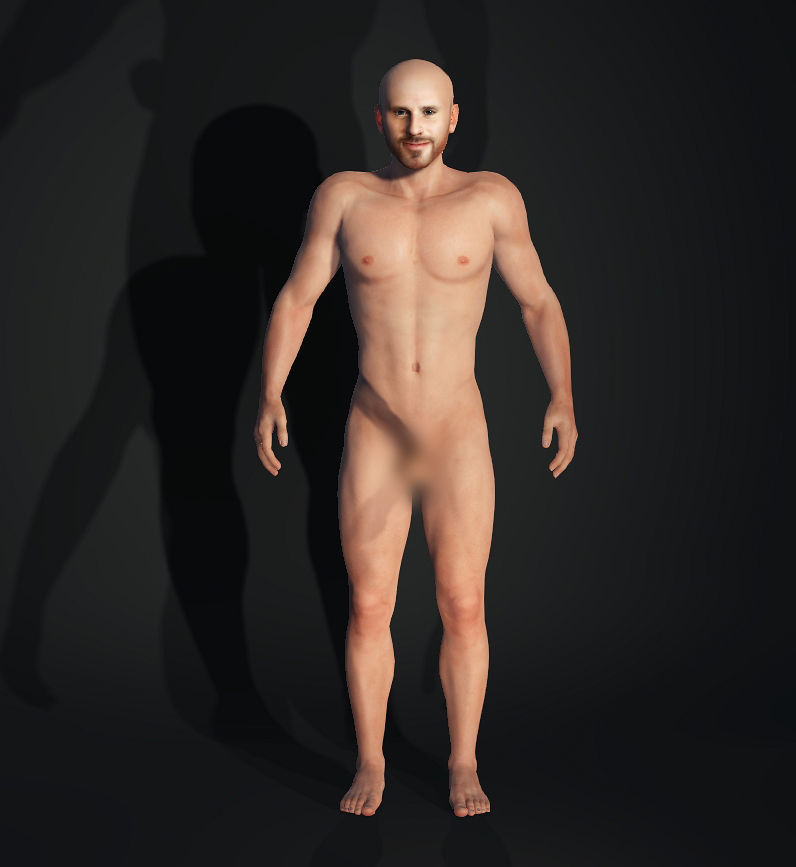Johnny sins Male Character 3D Model Full Rigged Low-poly 3D model_4
