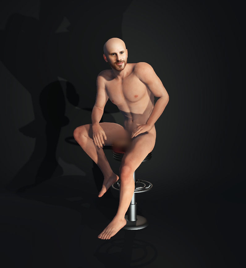 Johnny sins Male Character 3D Model Full Rigged Low-poly 3D model_5