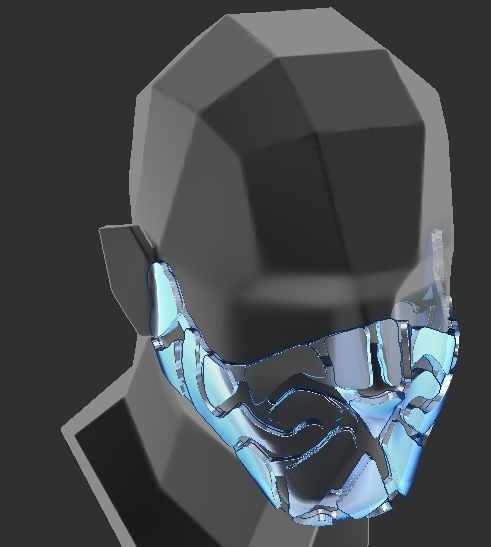 Fantasy Mask Free 3D model_2