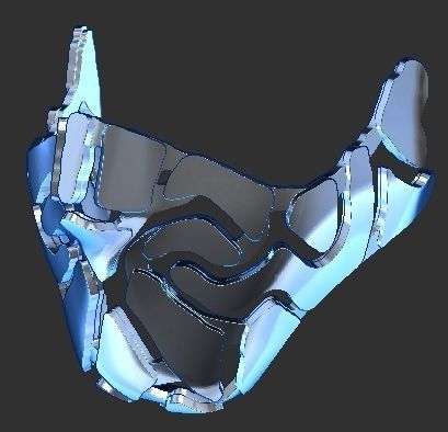 Fantasy Mask Free 3D model_1