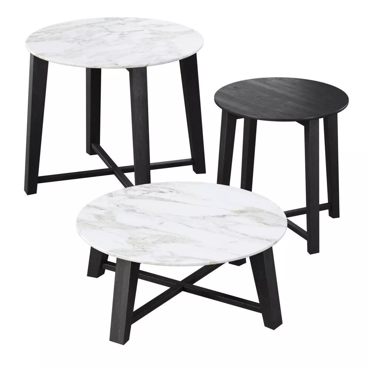 Tris tables by Flexform 3D model