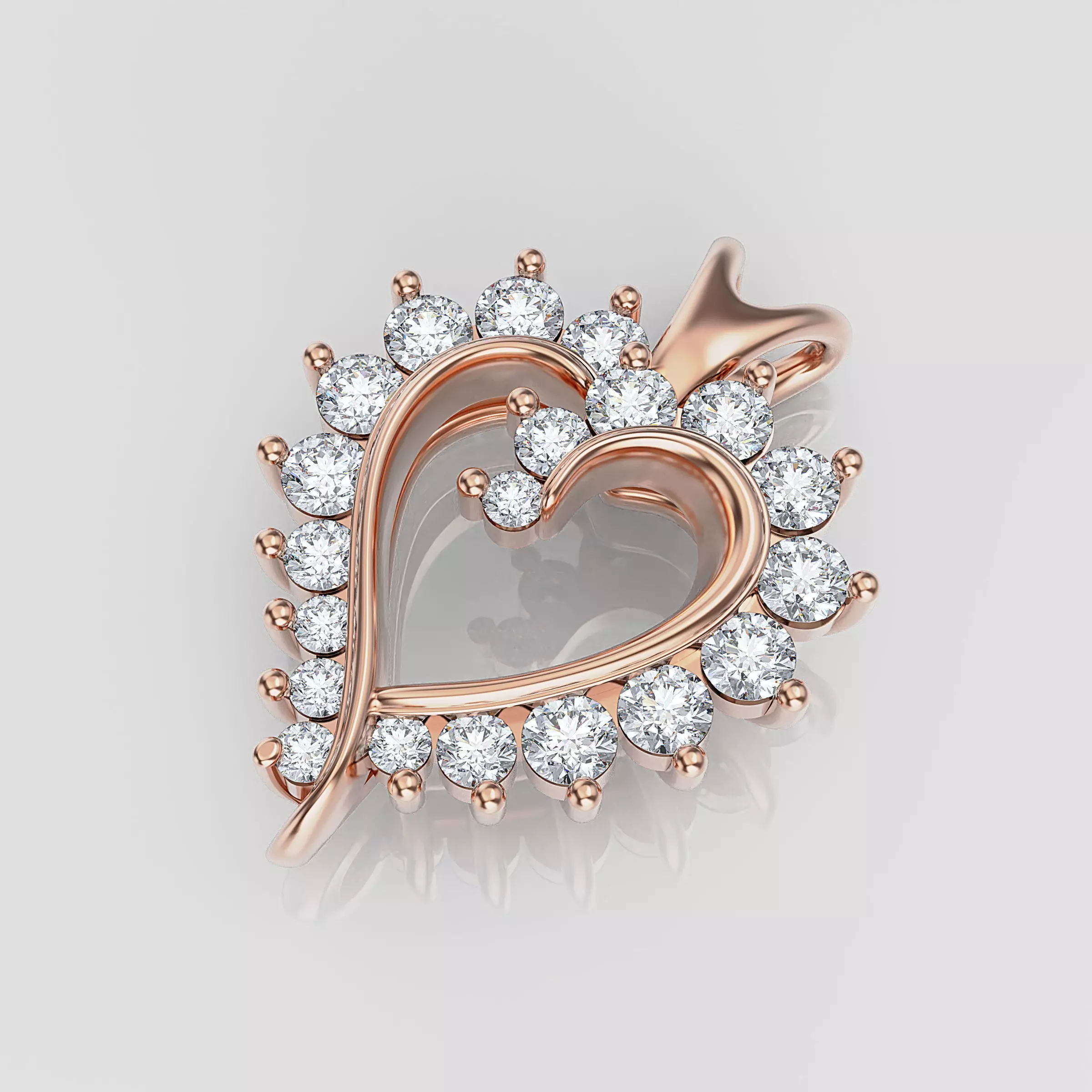 Heart Pendant 3D print model_0