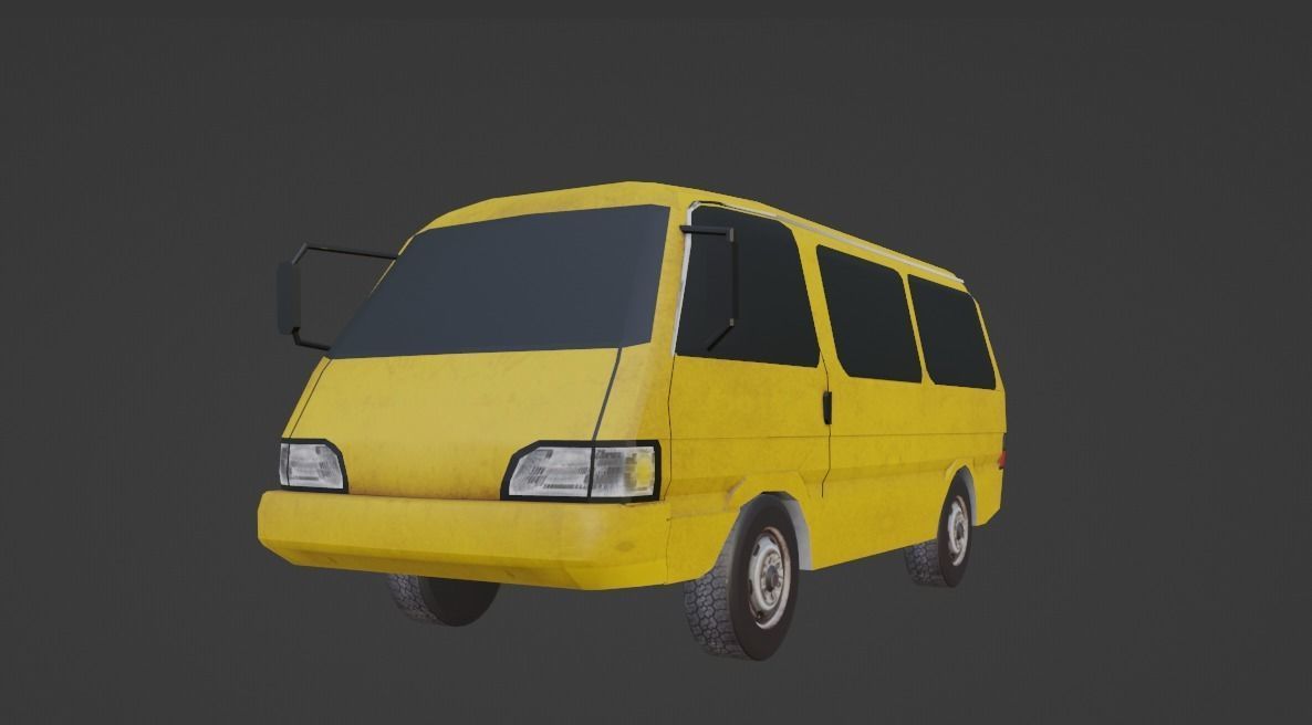 Kia Besta  Low-poly 3D model_1