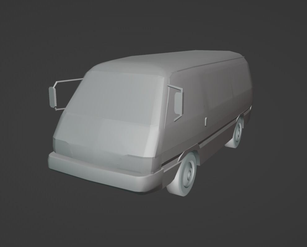 Kia Besta  Low-poly 3D model_4