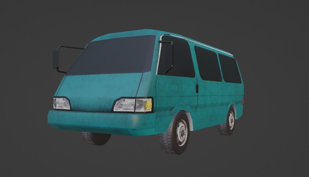 Kia Besta  Low-poly 3D model_3
