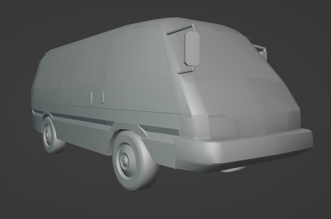 Kia Besta  Low-poly 3D model_8