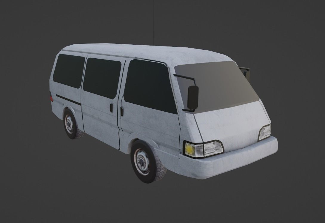 Kia Besta  Low-poly 3D model_7