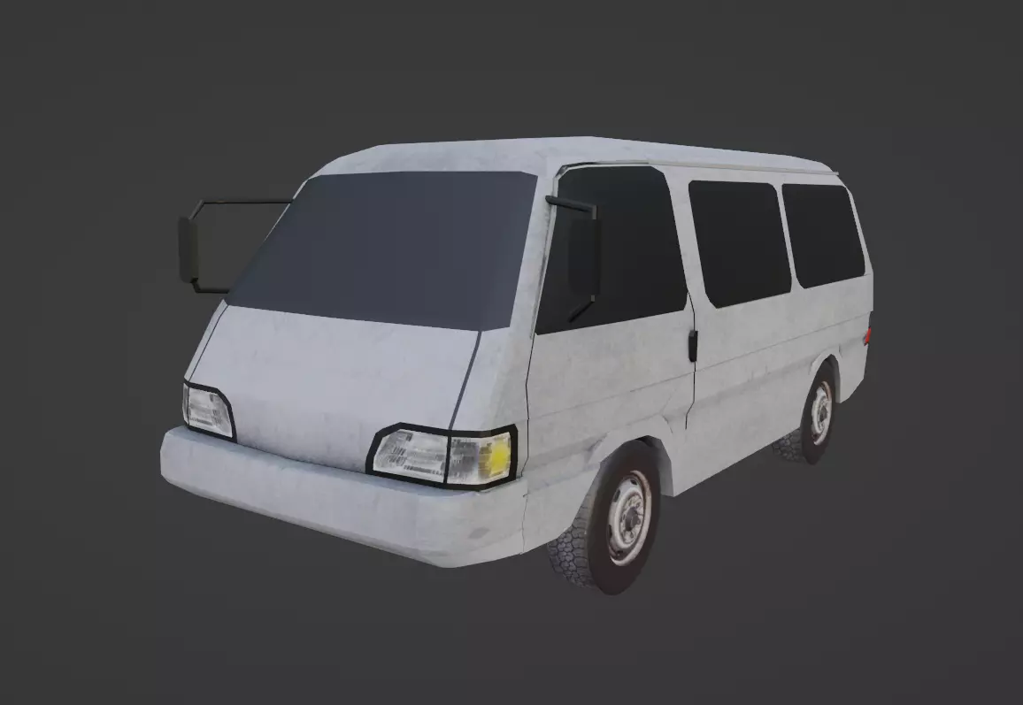 Kia Besta  Low-poly 3D model_0