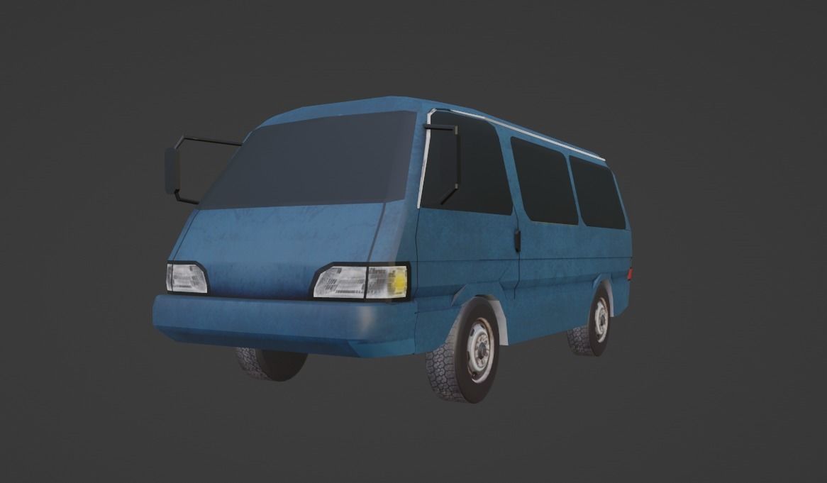 Kia Besta  Low-poly 3D model_5