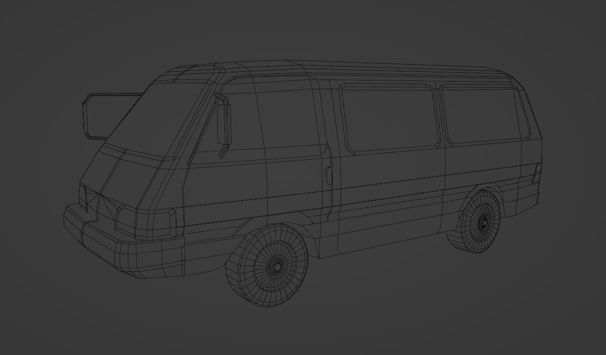 Kia Besta  Low-poly 3D model_15