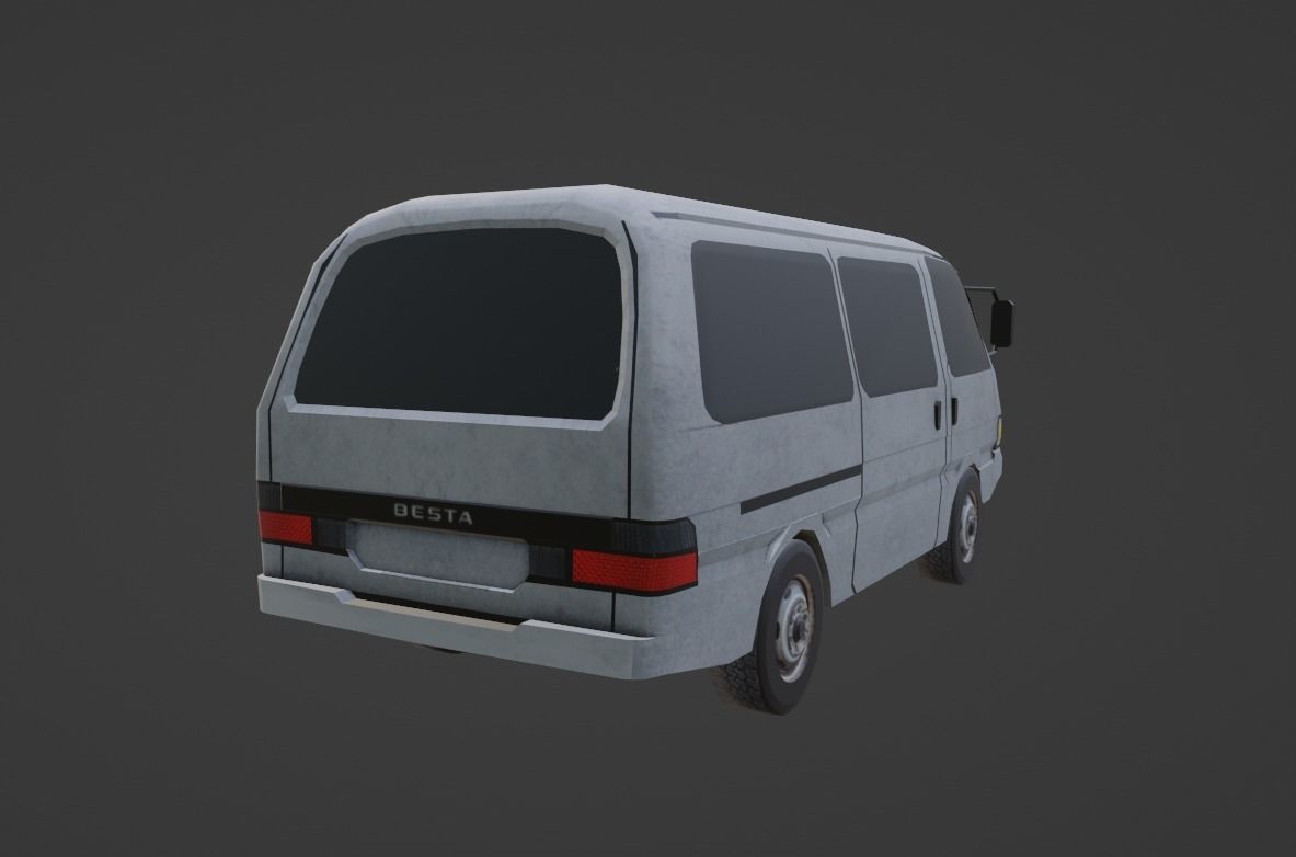 Kia Besta  Low-poly 3D model_2