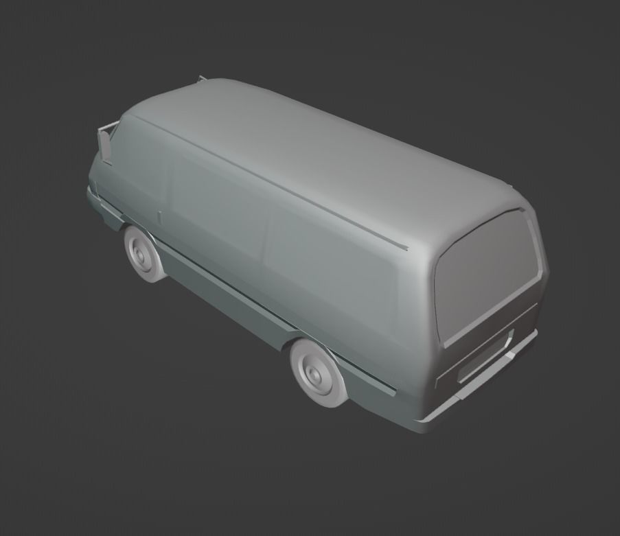 Kia Besta  Low-poly 3D model_6