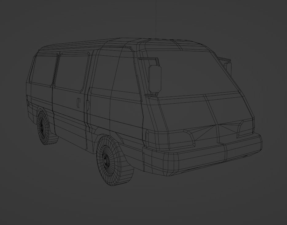 Kia Besta  Low-poly 3D model_9