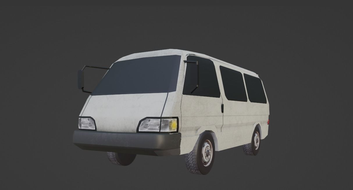 Kia Besta  Low-poly 3D model_10
