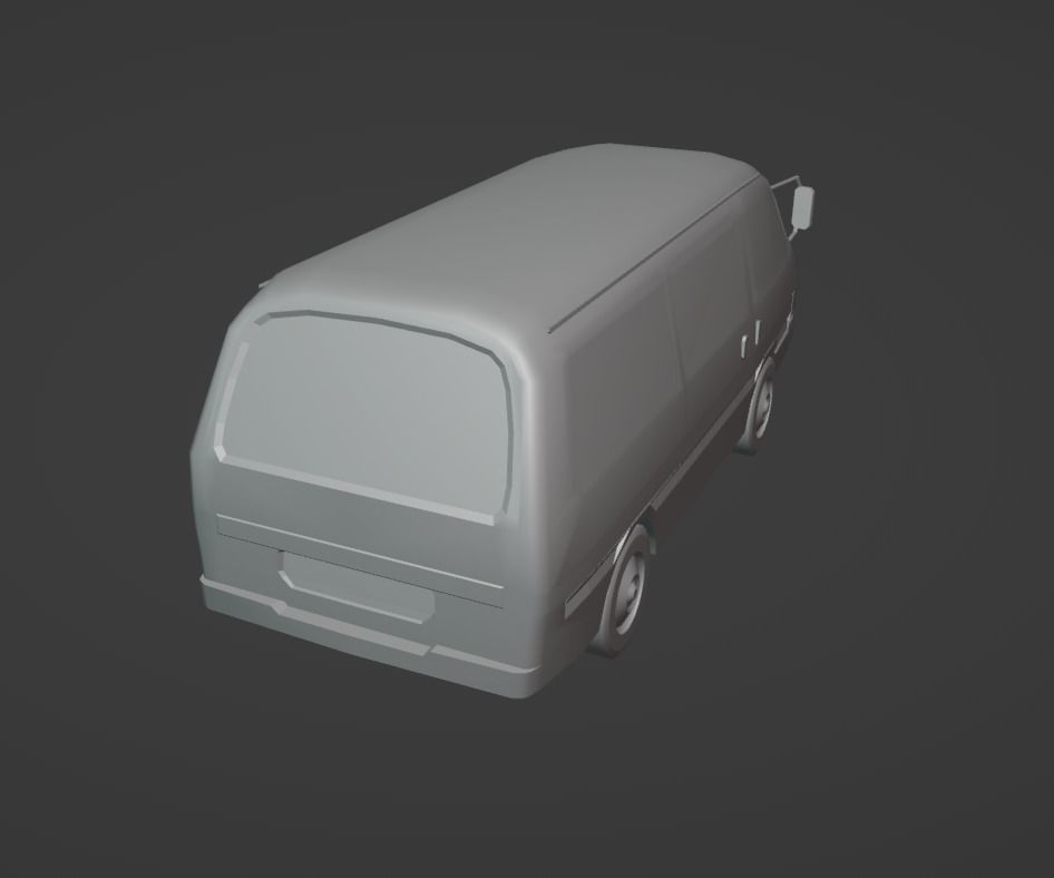Kia Besta  Low-poly 3D model_11