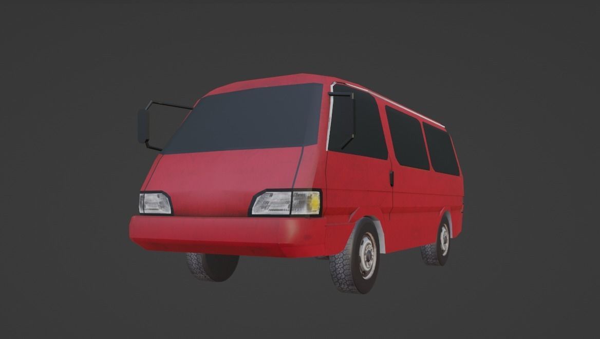 Kia Besta  Low-poly 3D model_13