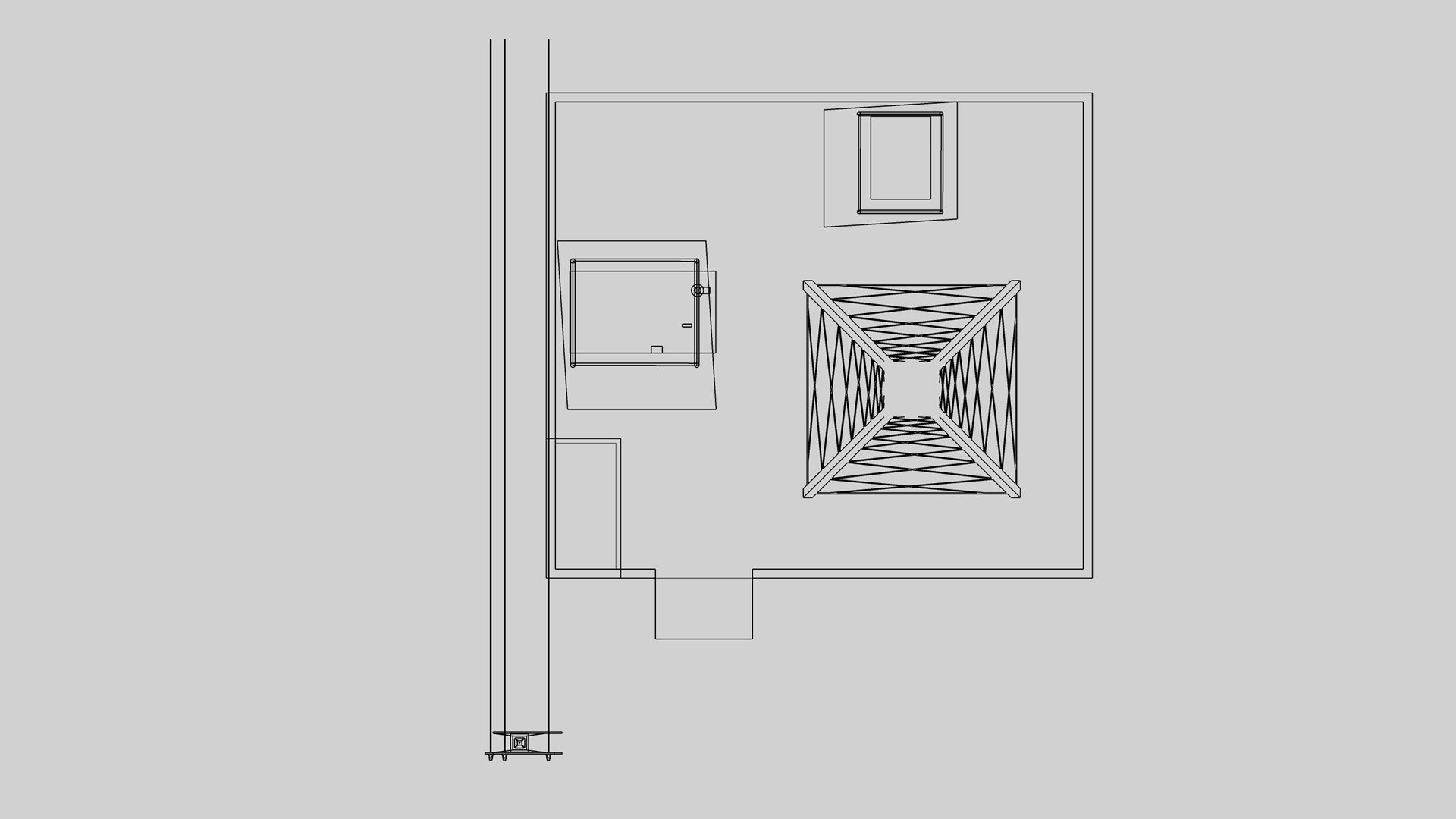 Mobile Tower Low-poly 3D model_7