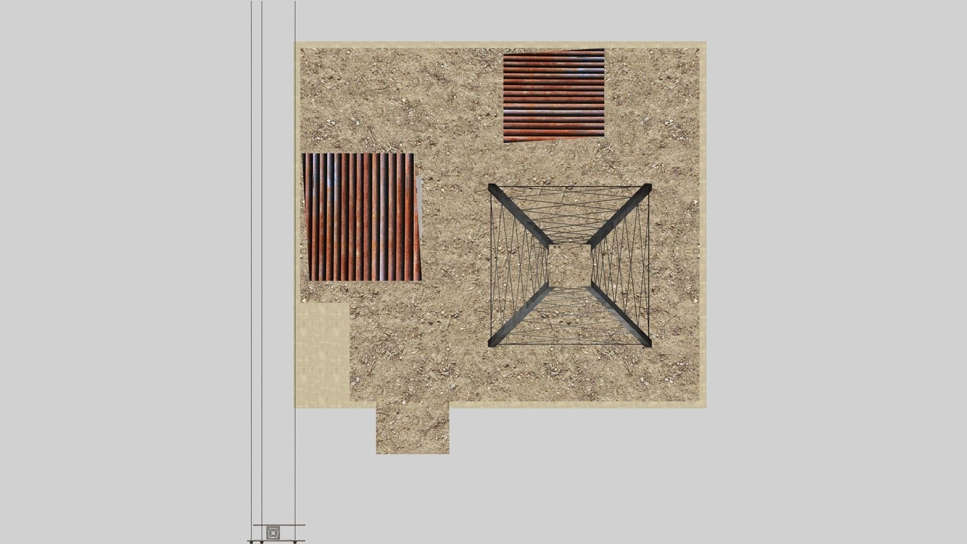 Mobile Tower Low-poly 3D model_4