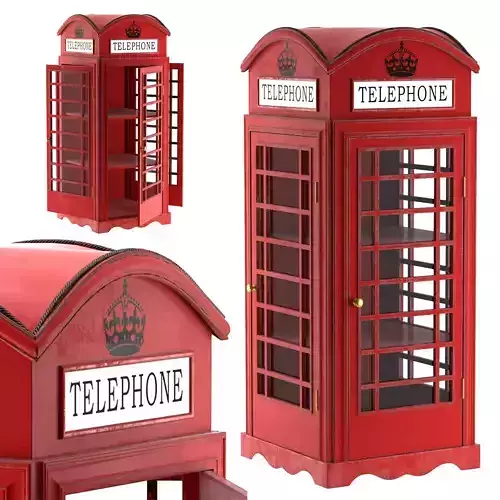 SHOWCASE LONDON TELEPHONE BOX 3D model