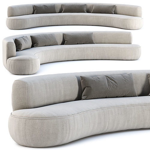 Jenifer round sofa  3D model