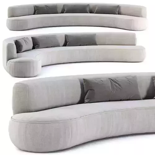 Jenifer round sofa  3D model