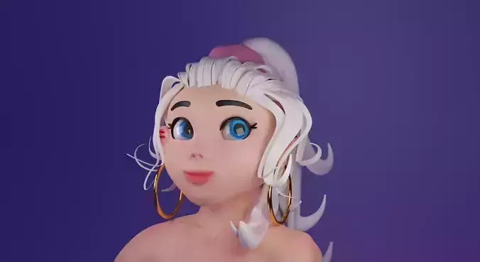 Beautiful Disney Girl - Girl 3D Model 